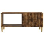 vidaXL Konferenčný stolík Dymový dub 90 x 50 x 40 cm Kompozitné drevo – Obrázok 5