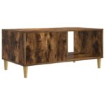 vidaXL Konferenčný stolík Dymový dub 90 x 50 x 40 cm Kompozitné drevo – Obrázok 7