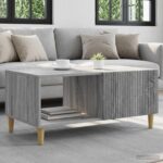 vidaXL Konferenčný stolík Sivá sonoma 90 x 50 x 40 cm Kompozitné drevo
