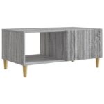vidaXL Konferenčný stolík Sivá sonoma 90 x 50 x 40 cm Kompozitné drevo – Obrázok 2