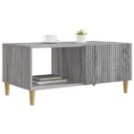 vidaXL Konferenčný stolík Sivá sonoma 90 x 50 x 40 cm Kompozitné drevo – Obrázok 3