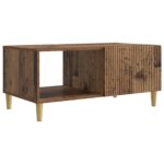 vidaXL Konferenčný stolík Staré drevo 90 x 50 x 40 cm Kompozitné drevo – Obrázok 2