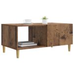 vidaXL Konferenčný stolík Staré drevo 90 x 50 x 40 cm Kompozitné drevo – Obrázok 3