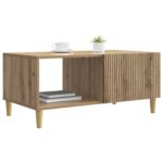 vidaXL Konferenčný stolík Dub artisan 90 x 50 x 40 cm Kompozitné drevo – Obrázok 2
