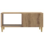vidaXL Konferenčný stolík Dub artisan 90 x 50 x 40 cm Kompozitné drevo – Obrázok 4