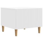 vidaXL Konferenčný stolík Biela 49 x 50 x 40 cm Kompozitné drevo – Obrázok 2