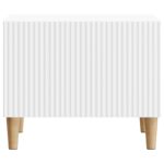 vidaXL Konferenčný stolík Biela 49 x 50 x 40 cm Kompozitné drevo – Obrázok 5