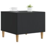 vidaXL Konferenčný stolík Čierna 49 x 50 x 40 cm Kompozitné drevo – Obrázok 2