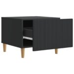vidaXL Konferenčný stolík Čierna 49 x 50 x 40 cm Kompozitné drevo – Obrázok 3