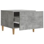 vidaXL Konferenčný stolík so zásuvkou Betónovo sivá 49 x 50 x 40 cm – Obrázok 3
