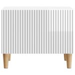 vidaXL Konferenčný stolík Biela s vysokým leskom 49 x 50 x 40 cm – Obrázok 5