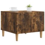 vidaXL Konferenčný stolík Dymový dub 49 x 50 x 40 cm Kompozitné drevo – Obrázok 3