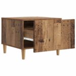 vidaXL Konferenčný stolík Staré drevo 49 x 50 x 40 cm Kompozitné drevo – Obrázok 4