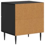 vidaXL Nočný stolík 2 pcs Čierna 43 x 34,5 x 47,5 cm Kompozitné drevo – Obrázok 7