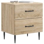 vidaXL Nočný stolík Dub sonoma 43 x 34,5 x 47,5 cm Kompozitné drevo – Obrázok 2