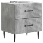 vidaXL Nočný stolík 2 pcs Betónovo sivá 43 x 34,5 x 47,5 cm – Obrázok 2