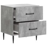 vidaXL Nočný stolík 2 pcs Betónovo sivá 43 x 34,5 x 47,5 cm – Obrázok 4