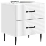 vidaXL Nočný stolík Biela s vysokým leskom 43 x 34,5 x 47,5 cm – Obrázok 2