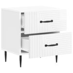 vidaXL Nočný stolík Biela s vysokým leskom 43 x 34,5 x 47,5 cm – Obrázok 3