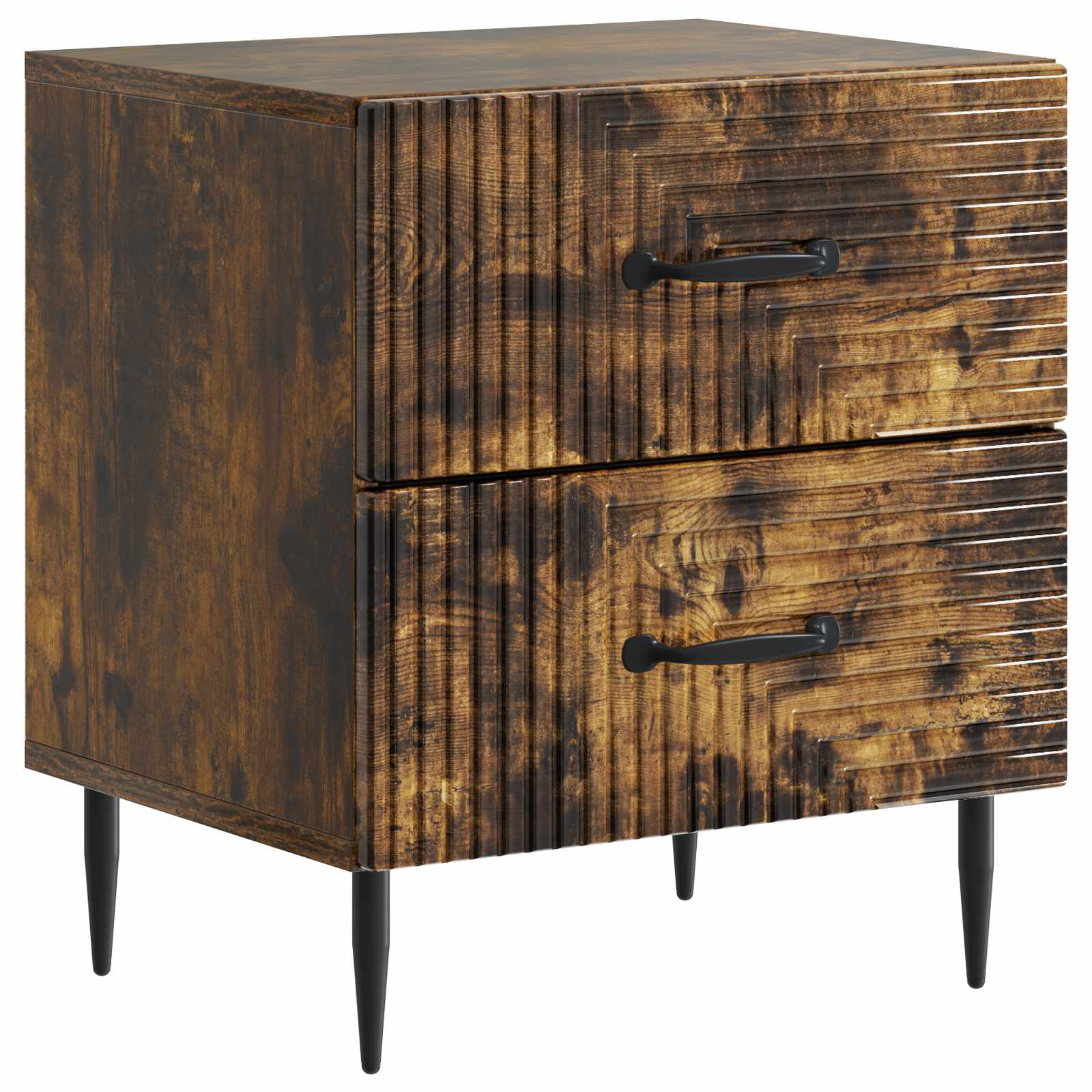 894765_1.jpg vidaXL Nočný stolík Dymový dub 43 x 34,5 x 47,5 cm Kompozitné drevo – Obrázok 1