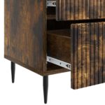 vidaXL Nočný stolík so zásuvkou 2 pcs Dymový dub 43 x 34,5 x 47,5 cm – Obrázok 9