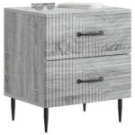 vidaXL Nočný stolík so zásuvkou 2 pcs Sivá sonoma 43 x 34,5 x 47,5 cm – Obrázok 2