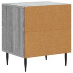 vidaXL Nočný stolík so zásuvkou 2 pcs Sivá sonoma 43 x 34,5 x 47,5 cm – Obrázok 7