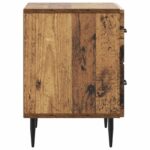 vidaXL Nočný stolík so zásuvkou 2 pcs Staré drevo 43 x 34,5 x 47,5 cm – Obrázok 6