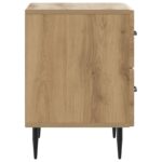vidaXL Nočný stolík Dub artisan 43 x 34,5 x 47,5 cm Kompozitné drevo – Obrázok 5