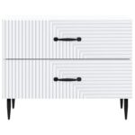 vidaXL Nočný stolík Biela 62 x 34,5 x 47,5 cm Kompozitné drevo – Obrázok 4