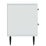 vidaXL Nočný stolík Biela 62 x 34,5 x 47,5 cm Kompozitné drevo – Obrázok 5