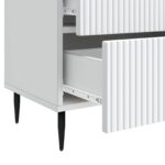vidaXL Nočný stolík Biela 62 x 34,5 x 47,5 cm Kompozitné drevo – Obrázok 8