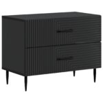 vidaXL Nočný stolík Čierna 62 x 34,5 x 47,5 cm Kompozitné drevo