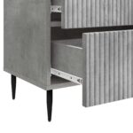 vidaXL Nočný stolík Betónovo sivá 62 x 34,5 x 47,5 cm Kompozitné drevo – Obrázok 8