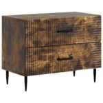 vidaXL Nočný stolík Dymový dub 62 x 34,5 x 47,5 cm Kompozitné drevo