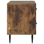 vidaXL Nočný stolík Dymový dub 62 x 34,5 x 47,5 cm Kompozitné drevo – Obrázok 5
