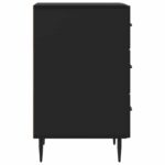 vidaXL Nočný stolík Čierna 43 x 41 x 66,5 cm Kompozitné drevo – Obrázok 5
