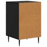 vidaXL Nočný stolík Čierna 43 x 41 x 66,5 cm Kompozitné drevo – Obrázok 6
