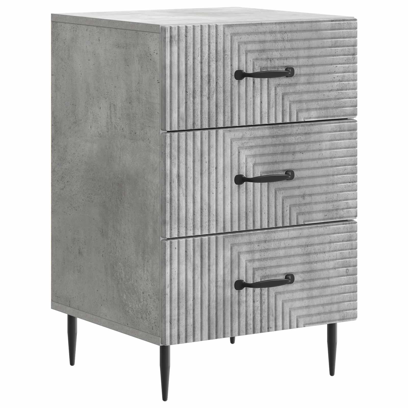 894788_1.jpg vidaXL Nočný stolík Betónovo sivá 43 x 41 x 66,5 cm Kompozitné drevo – Obrázok 1