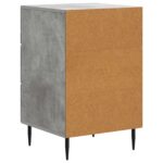 vidaXL Nočný stolík Betónovo sivá 43 x 41 x 66,5 cm Kompozitné drevo – Obrázok 6