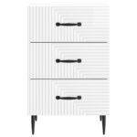 vidaXL Nočný stolík Biela s vysokým leskom 43 x 41 x 66,5 cm – Obrázok 4