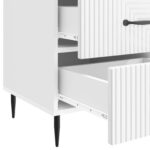 vidaXL Nočný stolík Biela s vysokým leskom 43 x 41 x 66,5 cm – Obrázok 8