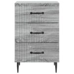 vidaXL Nočný stolík Sivá sonoma 43 x 41 x 66,5 cm Kompozitné drevo – Obrázok 4