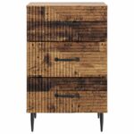 vidaXL Nočný stolík Staré drevo 43 x 41 x 66,5 cm Kompozitné drevo – Obrázok 4