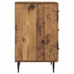 vidaXL Nočný stolík Staré drevo 43 x 41 x 66,5 cm Kompozitné drevo – Obrázok 5