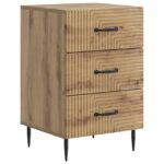 vidaXL Nočný stolík Dub artisan 43 x 41 x 66,5 cm Kompozitné drevo