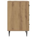 vidaXL Nočný stolík Dub artisan 43 x 41 x 66,5 cm Kompozitné drevo – Obrázok 5