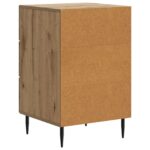 vidaXL Nočný stolík Dub artisan 43 x 41 x 66,5 cm Kompozitné drevo – Obrázok 6