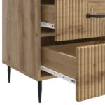 vidaXL Nočný stolík Dub artisan 43 x 41 x 66,5 cm Kompozitné drevo – Obrázok 8