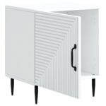 vidaXL Nočný stolík 2 pcs Biela 43 x 34,5 x 50 cm Kompozitné drevo – Obrázok 4